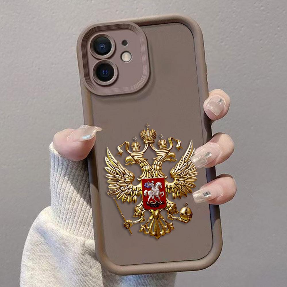 Russian Emblem Flags Cover Phone Case For Xiaomi 8 11 12 12T 13 13T 14 14T 15 POCO F5 F7 X3 X4 X5 X6 X7 M6 M7 PRO TPU Case Shell