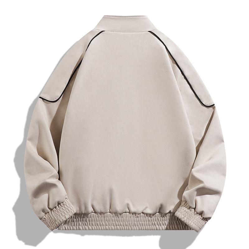 Autumn American Lapel Elastic Casual Trend Fashionable Young Men's Models