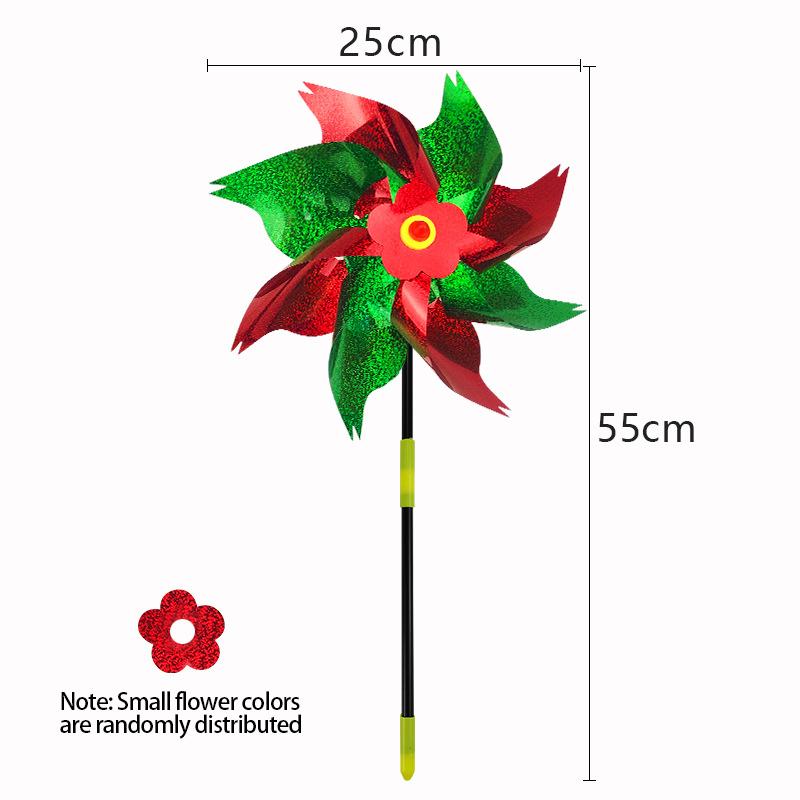 Sparkling Reflective Bird Repeller Pinwheels - Outdoor Wind Spinner Scarecrow for Garden, Lawn, Yard & Farm, Scares Birds Away