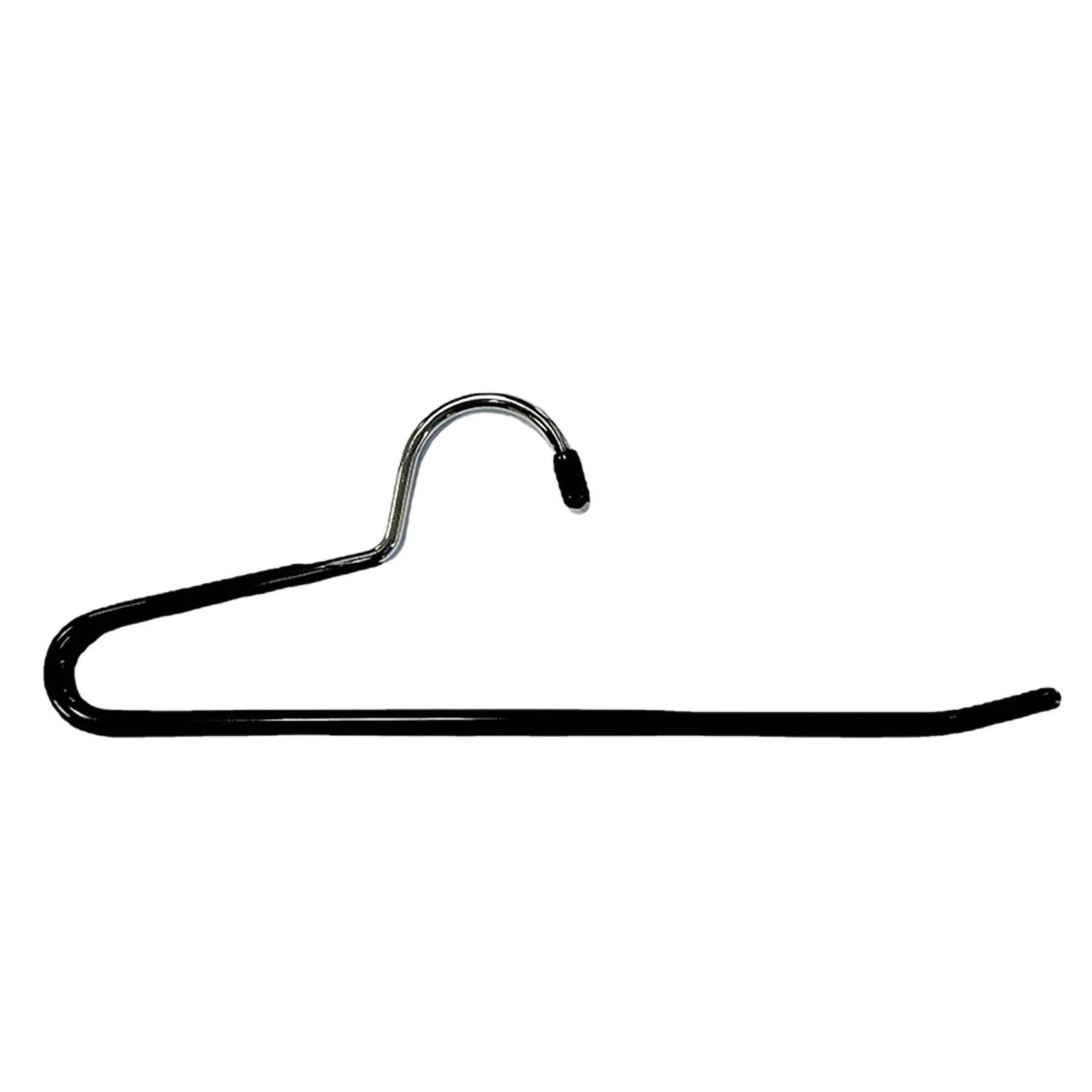 

10 шт. вешалки для брюк, металлические открытые нескользящие вешалки для брюк, вешалки для полотенец, органайзеры для гардероба, принадлежности для хранения одежды 10PCS чёрный