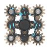 Metal Gear Toy 9 Gears Fidget Hand Decompression Toy Stress Relieving Gear for ADHD Autism