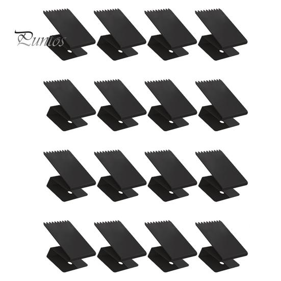 

16 шт. зажимов для окон от урагана с зубчатыми секциями, многоразовые высокопрочные 1/2-дюймовые зажимы для защиты оконных панелей от шторма с установкой чёрный