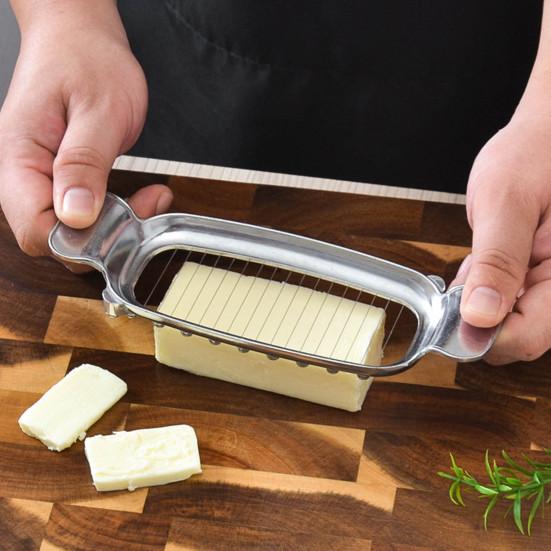 Yousheng Cheese Slicer Hand Guard Stainless Steel Safe Cut Convenient Vegetable Slicer Lightweight Ergonomic Cheese Cutting Tool