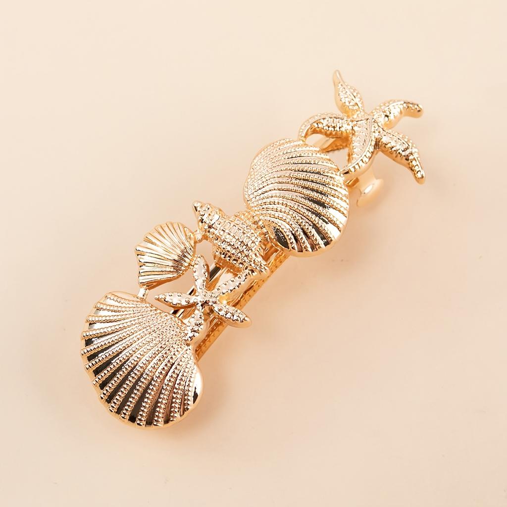 1pc Small Ocean Style Shell Starfish Cute Spring Clip Hairpin Headdress