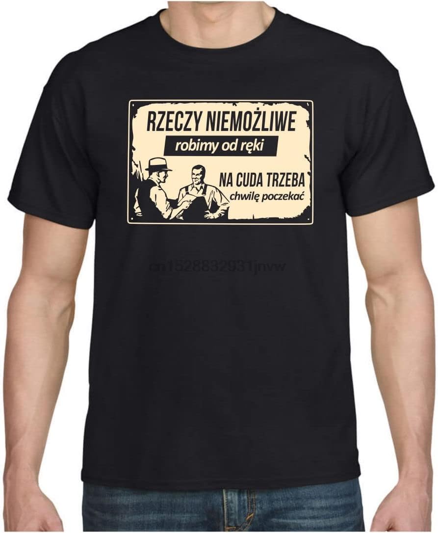 Things Can Not Be PRL Men Funny T-Shirt Poland Polish T-Shirt Stops 2019 Short Shirt Hip Hop Tee Shirts S