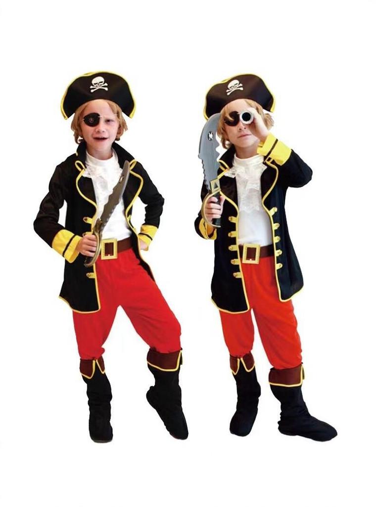 Children's Caribbean Pirate Halloween Costume Set