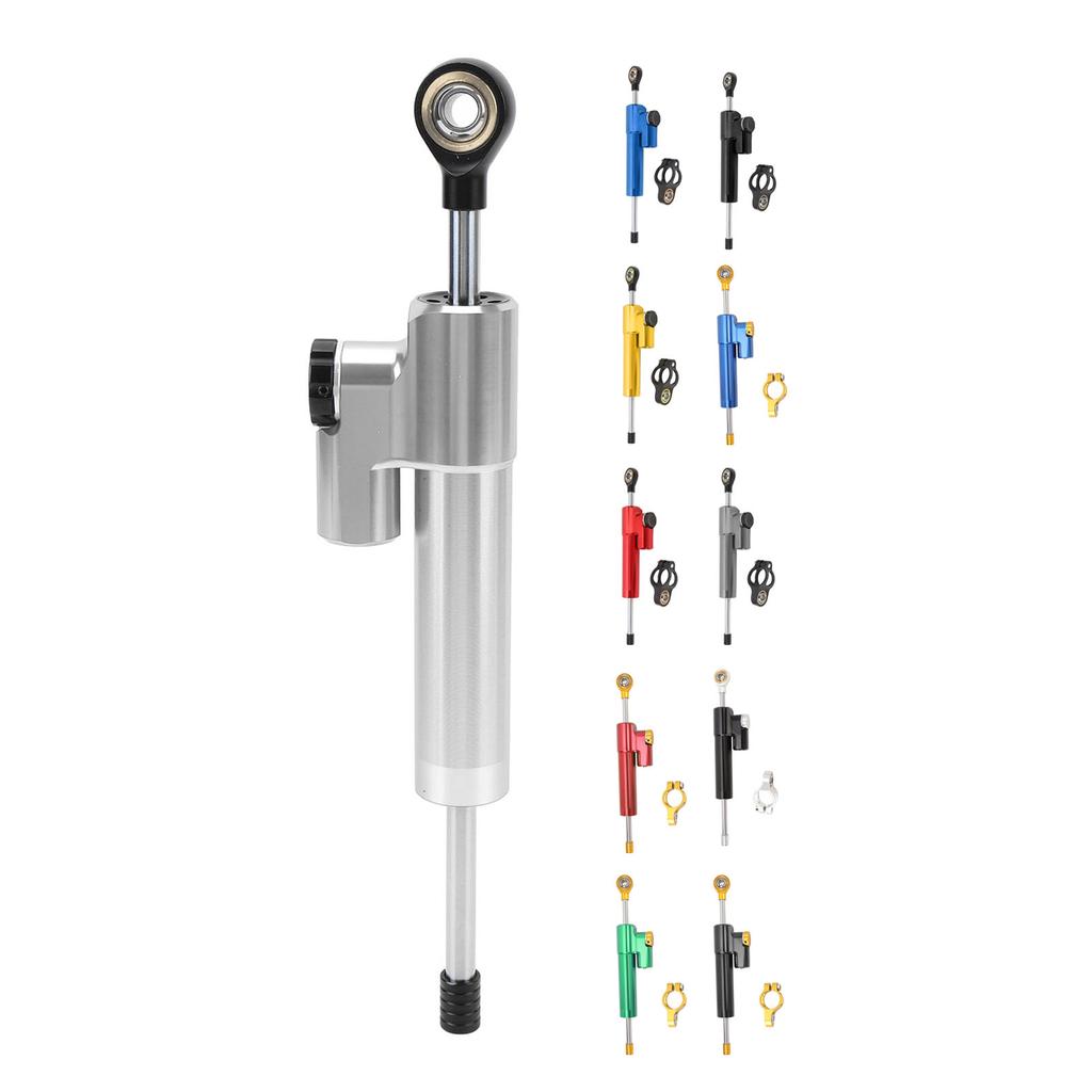 Motorcycle Steering Damper Adjustable Universal Fit Increase Stability Steering Stabilizer for Motor