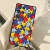 Autism Support Puzzle For Samsung Galaxy S23 S21 S22 Ultra Note 20 S8 S9 S10 Plus Note 10 Plus S20 FE Phone Cover