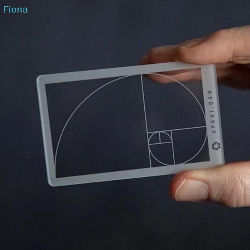 Golden Ratio Ruler Viewfinder, Optical Fibonacci Spiral Measuring Tool for Art, Design & Photography