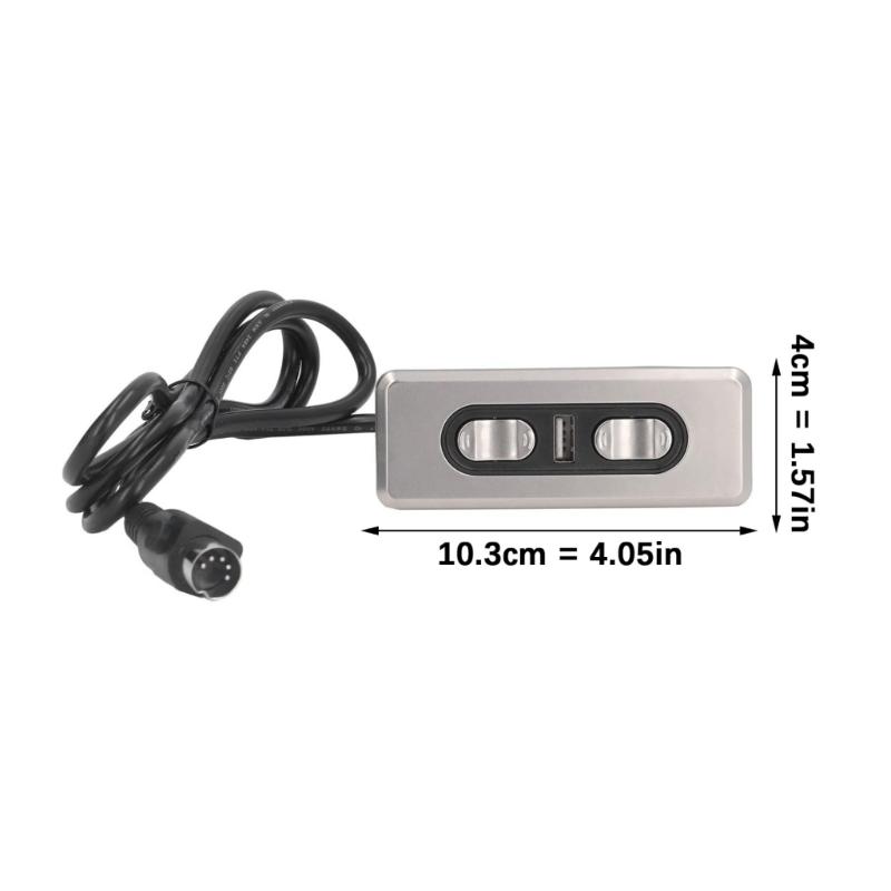 ABS Electric Recliner Switches Double Motor Controllers Silents Operations USB Charging Ergonomic Handheld Designs