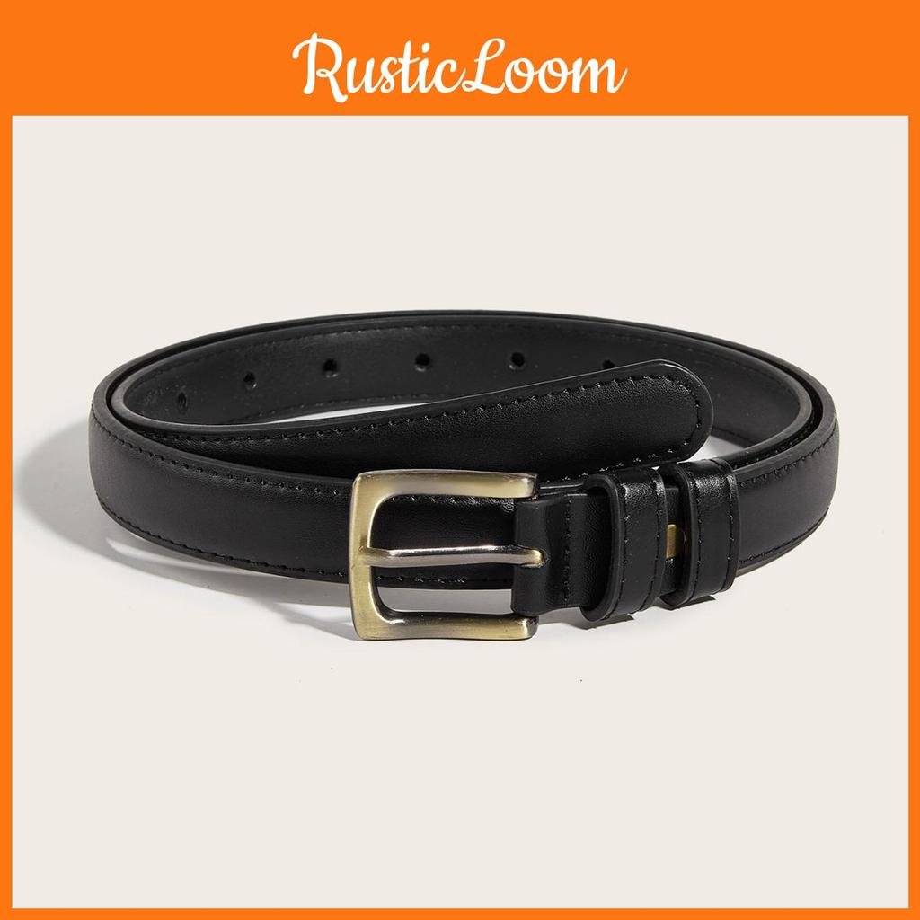 New Korean Style Retro Thin Western Belt For Women With Alloy Buckle