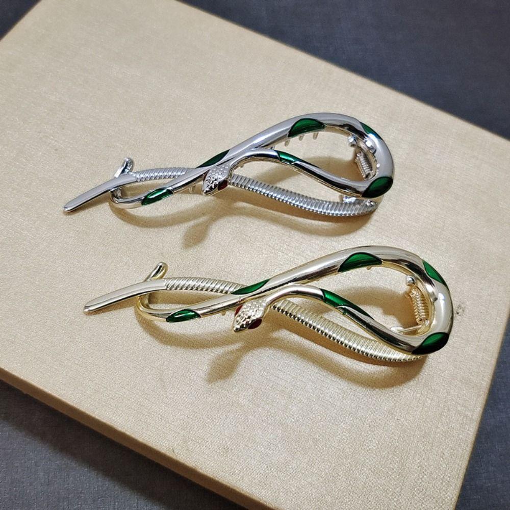 

For Girls Back Head Snake Shark Clip Hair Accessories Twist Clip Curved Hair Clip One Word Clip