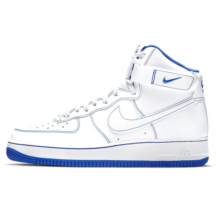 

Nike Air Force 1 High White Royal Blue Contrast Stitch 42