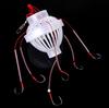 New Plastic Fishing Tackle Sea Monster with Six Strong Spherical Carbon Steel Fishing Hook Hooks