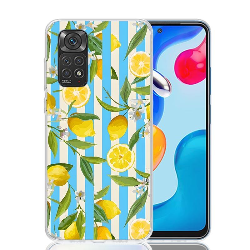Citrus Limon Linnaeus Phone Case For Xiaomi Redmi Note 13 14 15 Pro Plus 12S 12 14S 11S 11E 10 10S 11 11T 5G 4G Cover Coque Redm