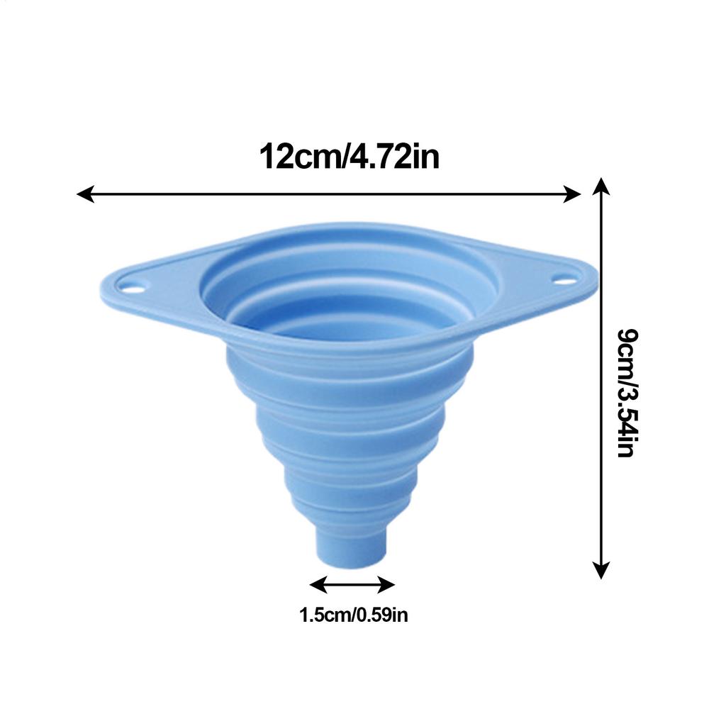 Mini Foldable Funnel Silicone Collapsibled Portable Funnels For Fuel Hoppers Beer Oil Kitchen Accessories Tools Items