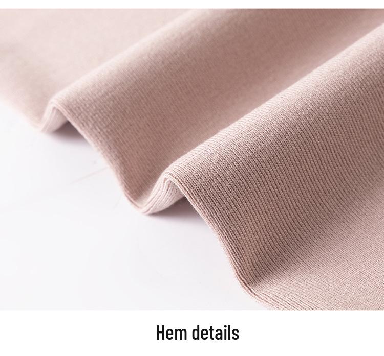 Elegant Knitwear Top & Slimming Wide-Leg Pants Set for Middle-Aged Women - Fashionable Spring & Autumn Apparel