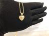 Hip Hop Unique Design Gold Nugget Cut Heart Shaped Charm Pendant Necklace for Women/men Jewelry