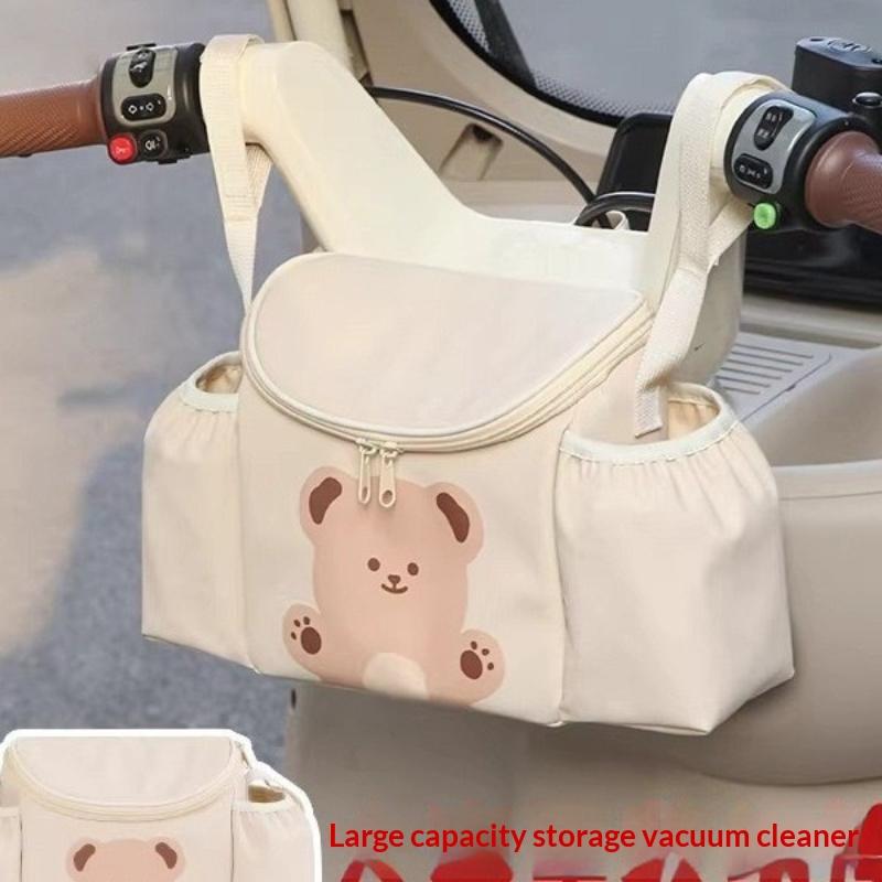 Scratch Resistant Stroller Hanging Bag Portable for Baby Diaper Milk Bottle Holder Fits Handlebar E Bike