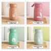 10.8oz/320ml Mini Water Bottle with Handle Pocket Design Thermal Cups Solid Color Durable Travel Coffee Mug