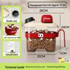 Rotatable Household Rice and Grain Storage Box: Insect & Moisture-Proof, Sealed, Compartmented Bucket