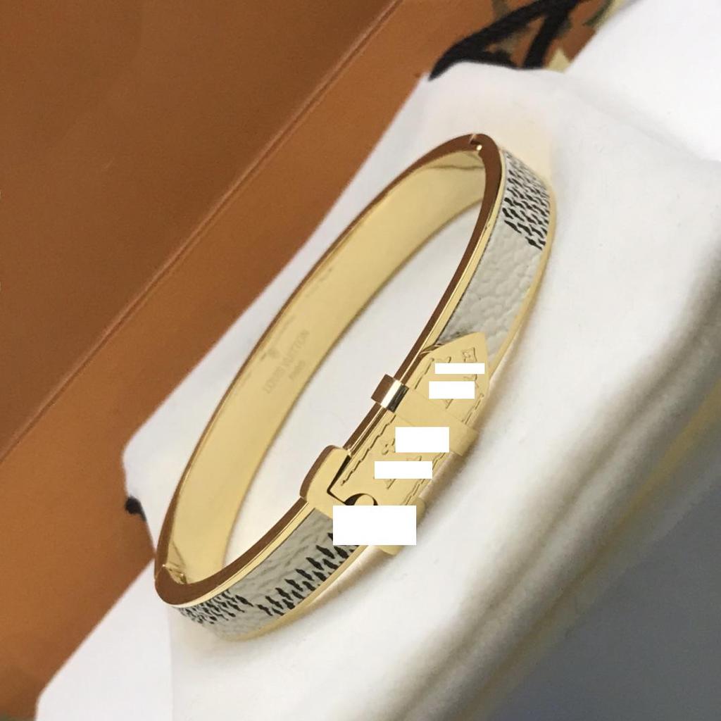 Europäisches & Amerikanisches Vintage Lederarmband mit Farbverlauf und Schloss-Design