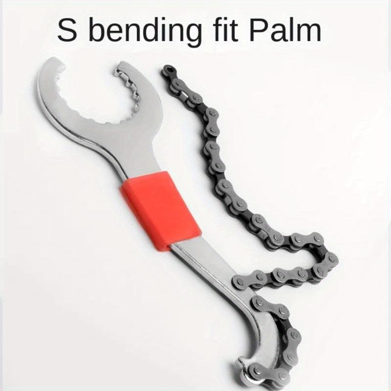 3 in 1 Multifunktions-Fahrradketten-Reparaturschlüssel Freilauf-Demontageschlüssel für MTB Rennrad Fahrradreparaturwerkzeuge Tretlagerabzieher