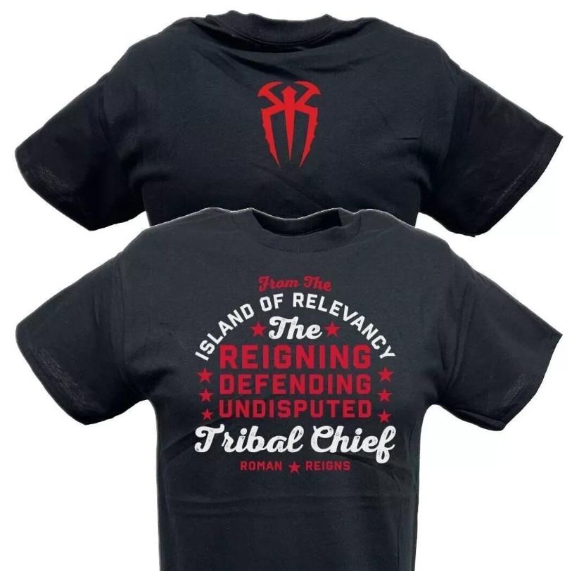 Roman Reigns Undisputed Tribal Chief Mens Black T-shirt