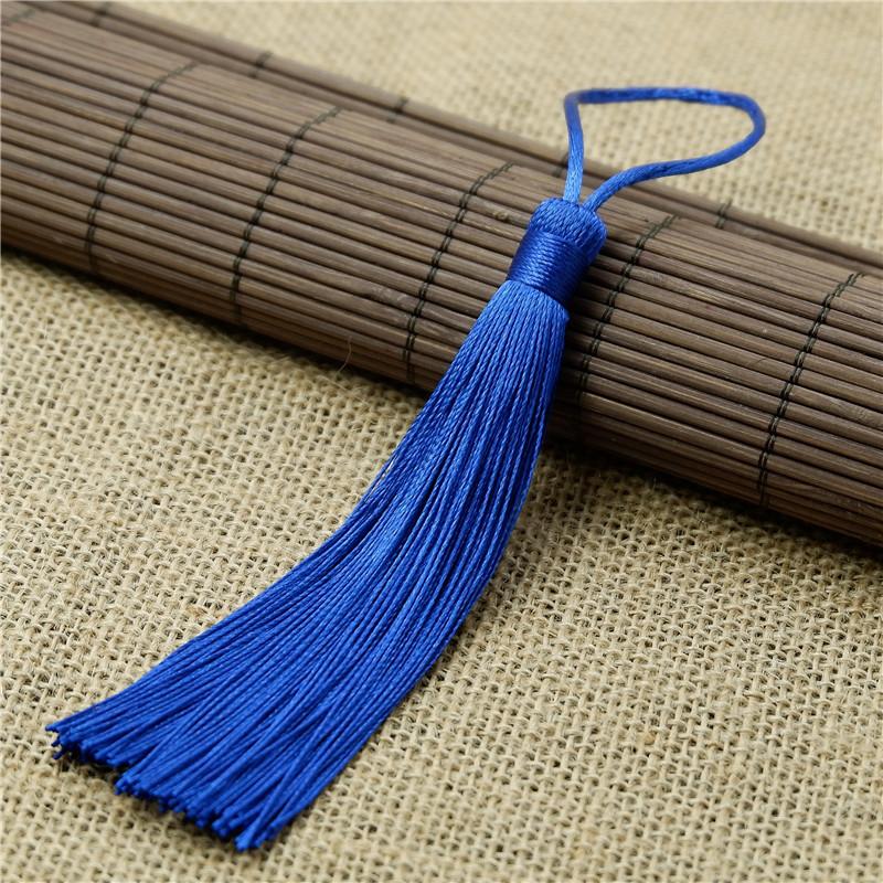 Malý závěsný hrot DIY ručně vyrobený s taškou dveřní závěs křížková výšivka 12 cm závěsný do auta hrot s třásněmi lze přizpůsobit