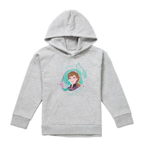 Frozen Childrens/Kids Follow Your Heart Anna Heather Pullover Hoodie