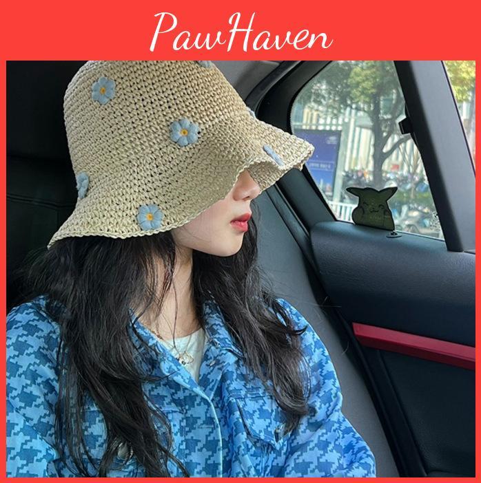 Floral Blue Elegant Sun Hat For Women Lightweight And Breathable Perfect For Days Sunny