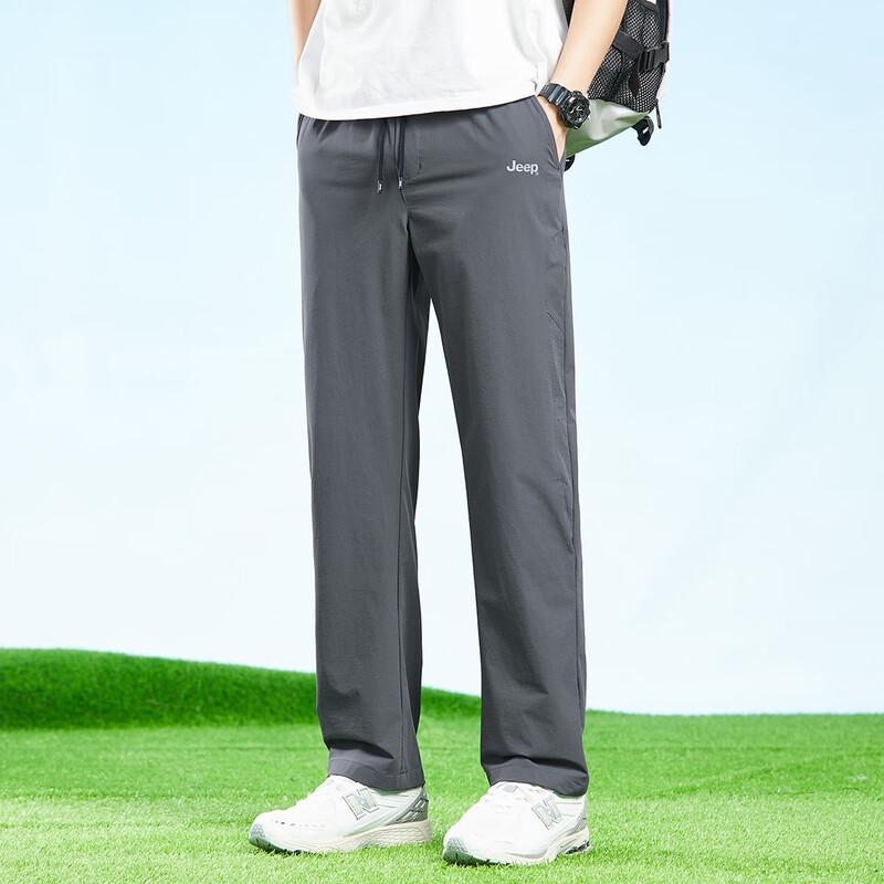 JEEP Men's Lightweight Breathable Straight-Leg Pants