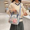 New cute versatile portable pain bag Japanese two-dimensional transparent female student shoulder messenger bag casual bag