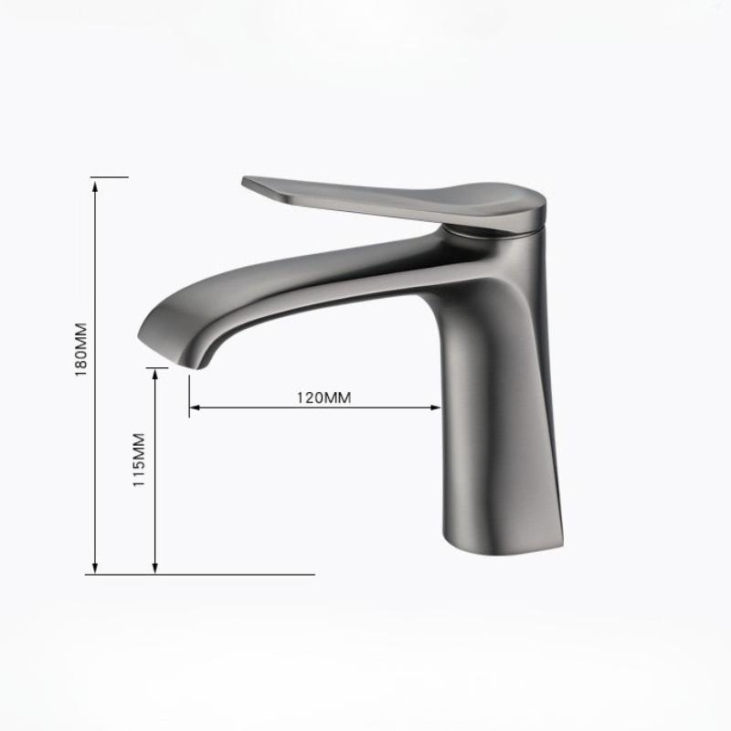 All Copper Material Surface Plating Countertop Basin Faucet Hot And Cold Water Mixer Taps Bathroom Accessories