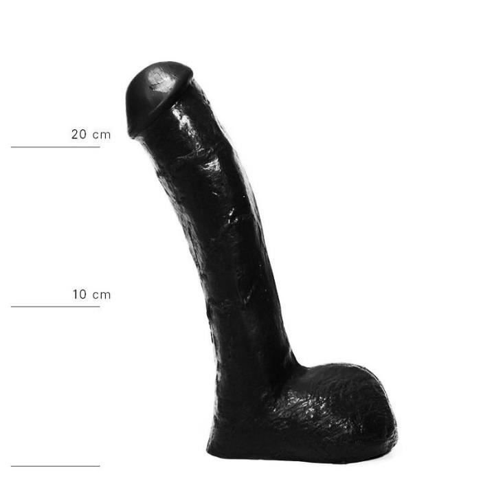 Dildo - DILDO CLEMENT - Celé černé - 23,5 cm - Vinyl - Rovné