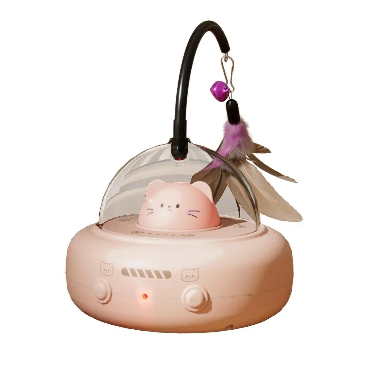 

Электрическая интерактивная игрушка для кошек, игрушки для домашних животных с перьями, палочка-дразнилка для кошек, перезаряжаемые электрические сенсорные игрушки для домашних животных для обучения преследованию