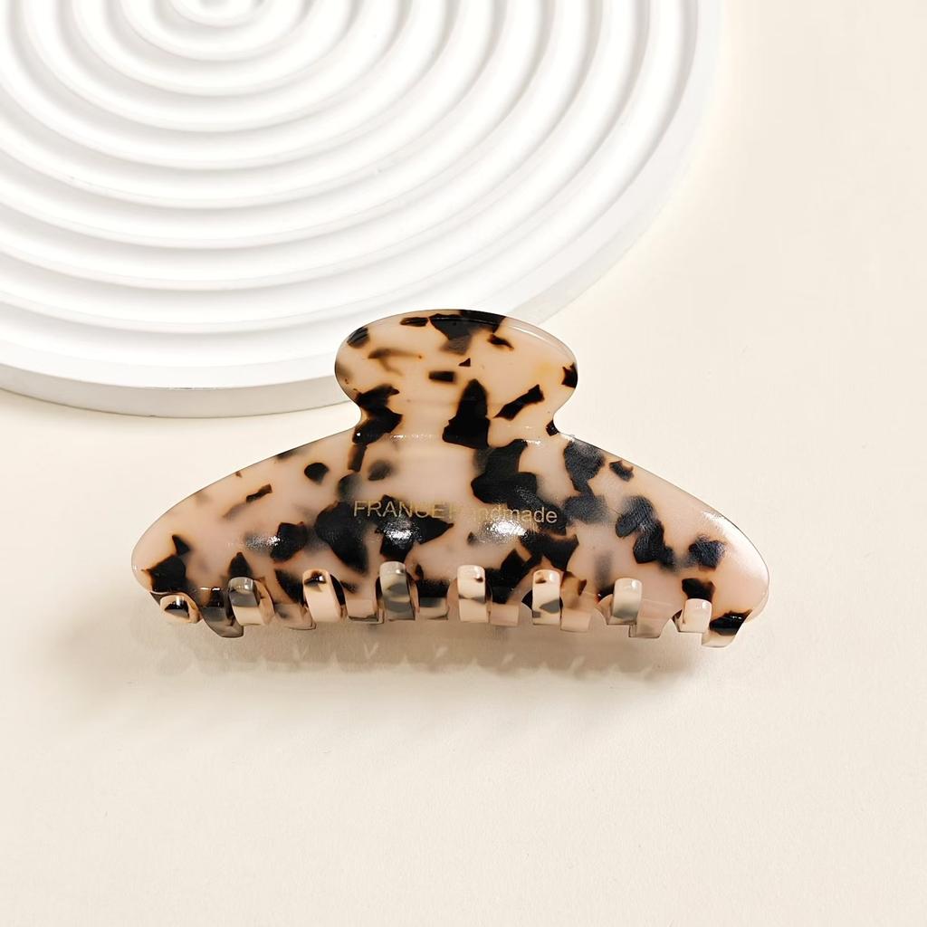 France Chocolate Brown Large Small Disc Hair Shark Clip French High Value Grab Clip Hairpin Hairpin Hairpin