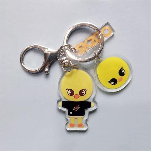 KPOP StrayKids SKZOO Character Keychain Bag Pendant Ornaments Stray Kids Keychain Keyring (SKZOO-8PCS)