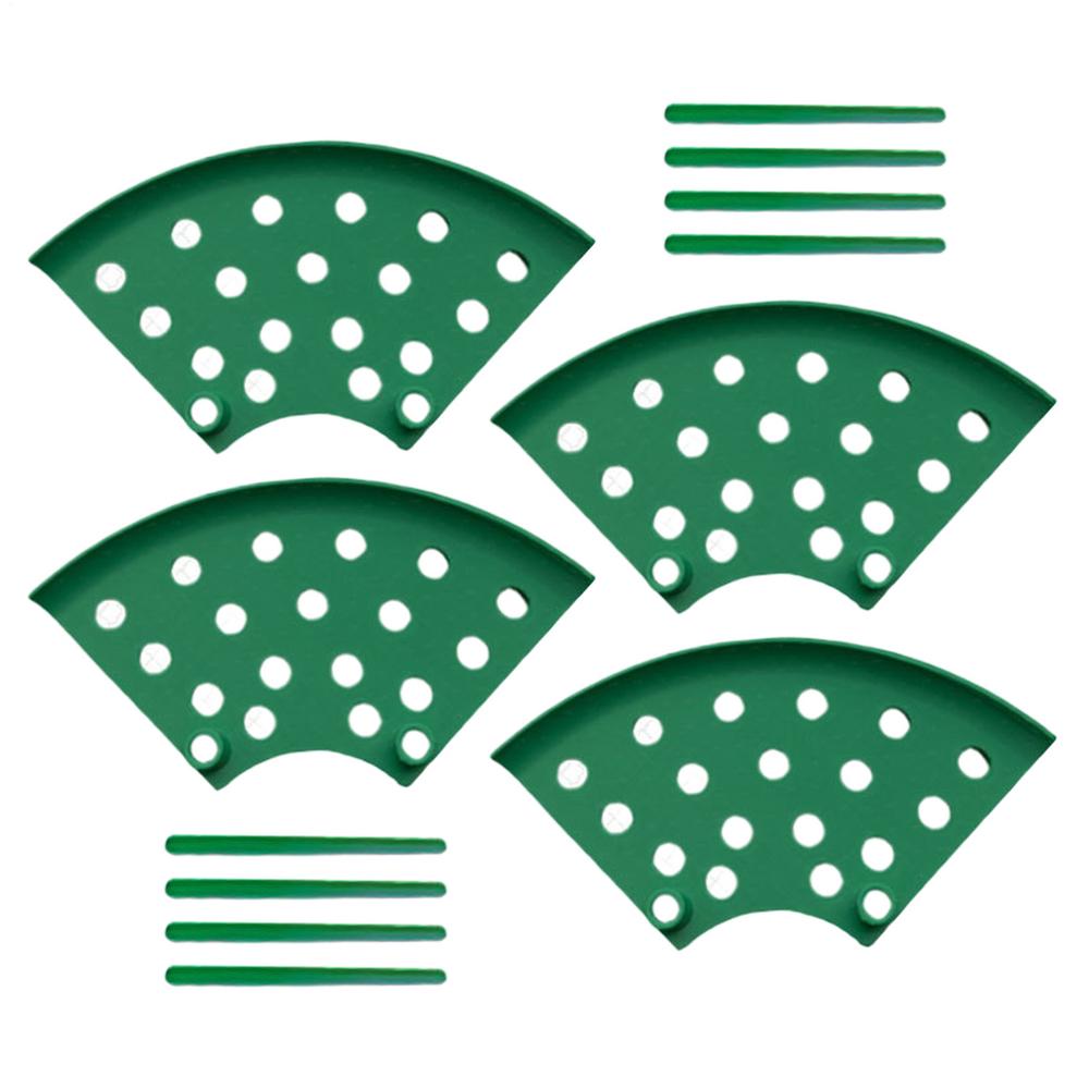 

Strawberry Planting Stand Tray 4 Piece Rack Support Growing Protector Cage Stand Anti-corrosion And Rotten Fruit Support зелений