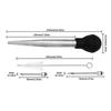 BBQ Meat Syringe Marinade Injector Turkey Chicken Syringe with Stainless Steel Needles Brush Sauce Injection Kitchen Tools