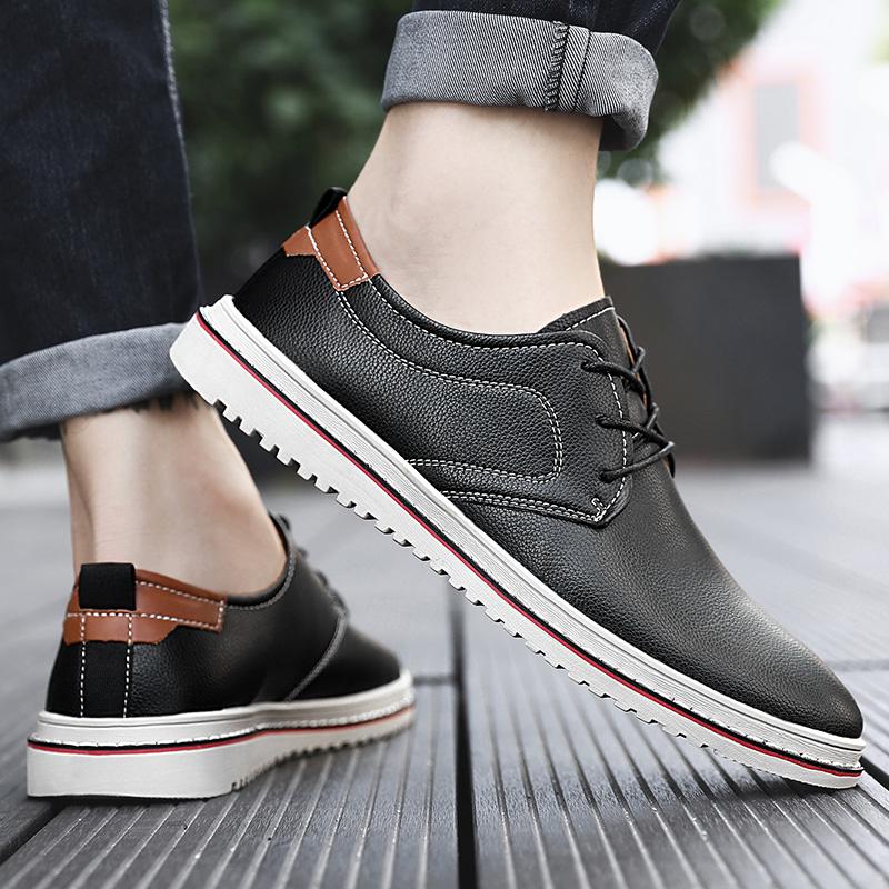 Men's Handmade Casual Leather Shoes Derbies Flats Dress Shoes