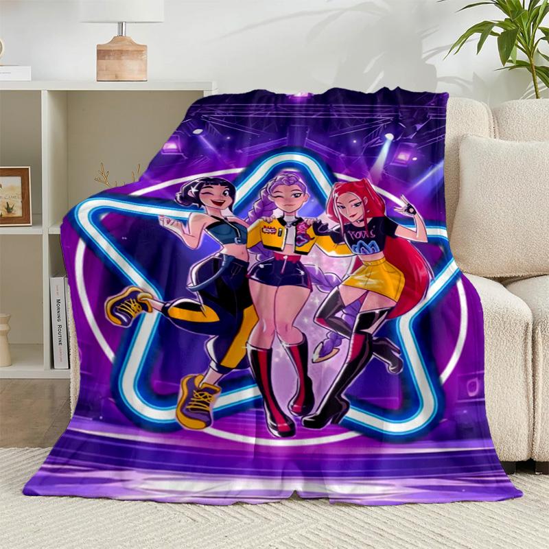 1PC Superhero kpop Friends Adventure Flannel Blanket Gift, Suitable for Both Men And Women, Soft Ideal for Beds And Sofa, Birthday Or Christmas Gift