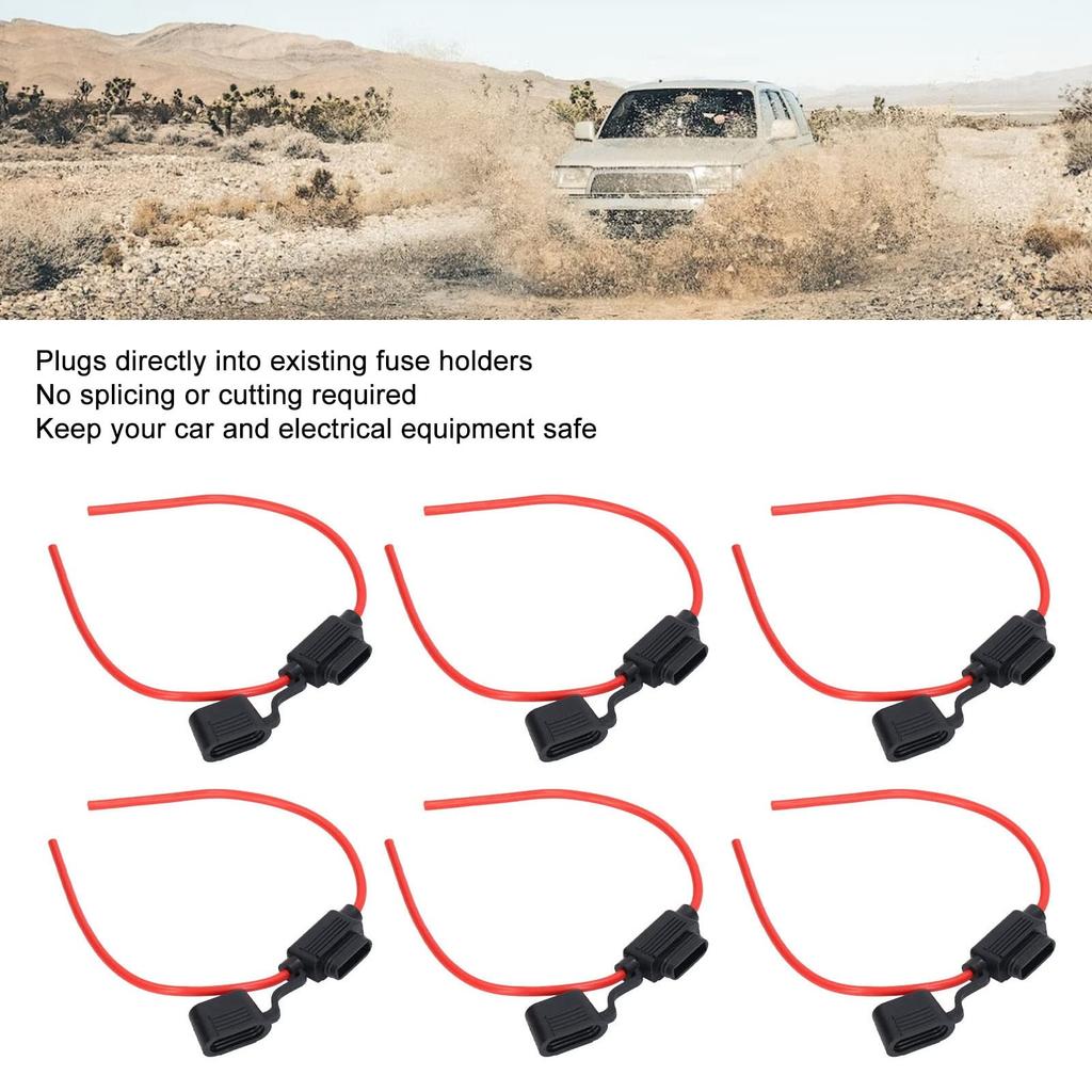 10 Sätze Inline-Sicherungshalter Kabelbaum Sicherungshalter ATC ATO Inline Automobil-Sicherungshalter (18AWG 10A)