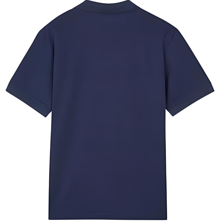 Skechers Life Series Solid Color Versatile Simple Comfortable Short Sleeve Polo Shirt Men tops Navy-Blue L223M135-00DU