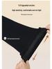 2026 Women's Black High Waist Slimming Micro Flare Trousers - Fluffy Stretchy Winter Style