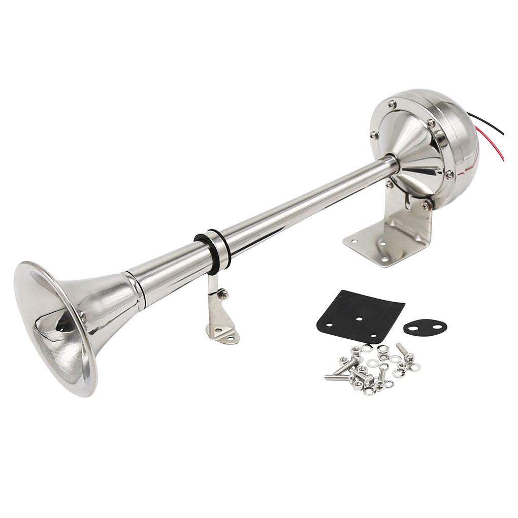 Stainless Steel Easy Installation Car Air Horn For Alerting Others In Traffic Reliable Car Loud Horn As Shown