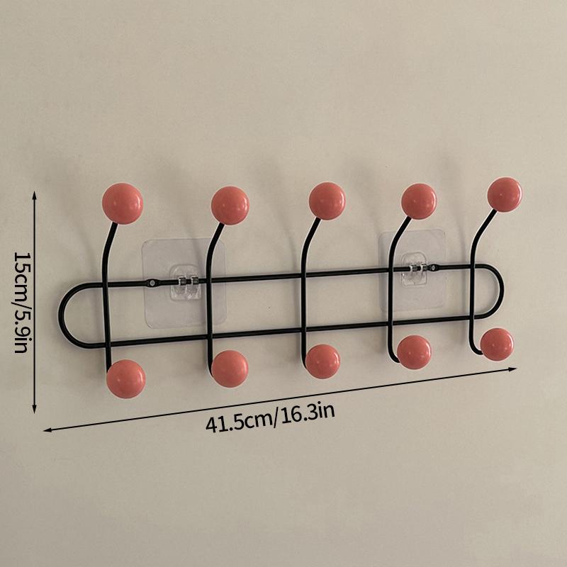 Key Storage Hook Multi-functional Hook Coat Living Room Bedroom Storage Hooks Wall Non-marking Decoration Accessories