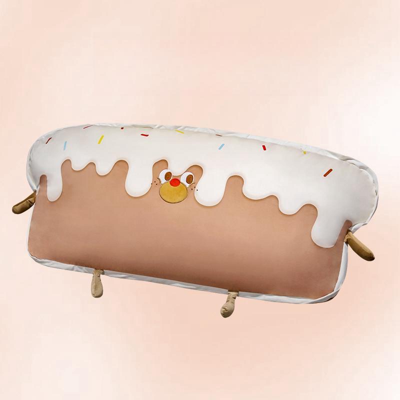 

80 см супер милая мягкая кремовая подушка для тоста плюшевая игрушка подушка для сна кукла стул диван подушка кукла праздничные подарки на день рождения 80cm коричневый