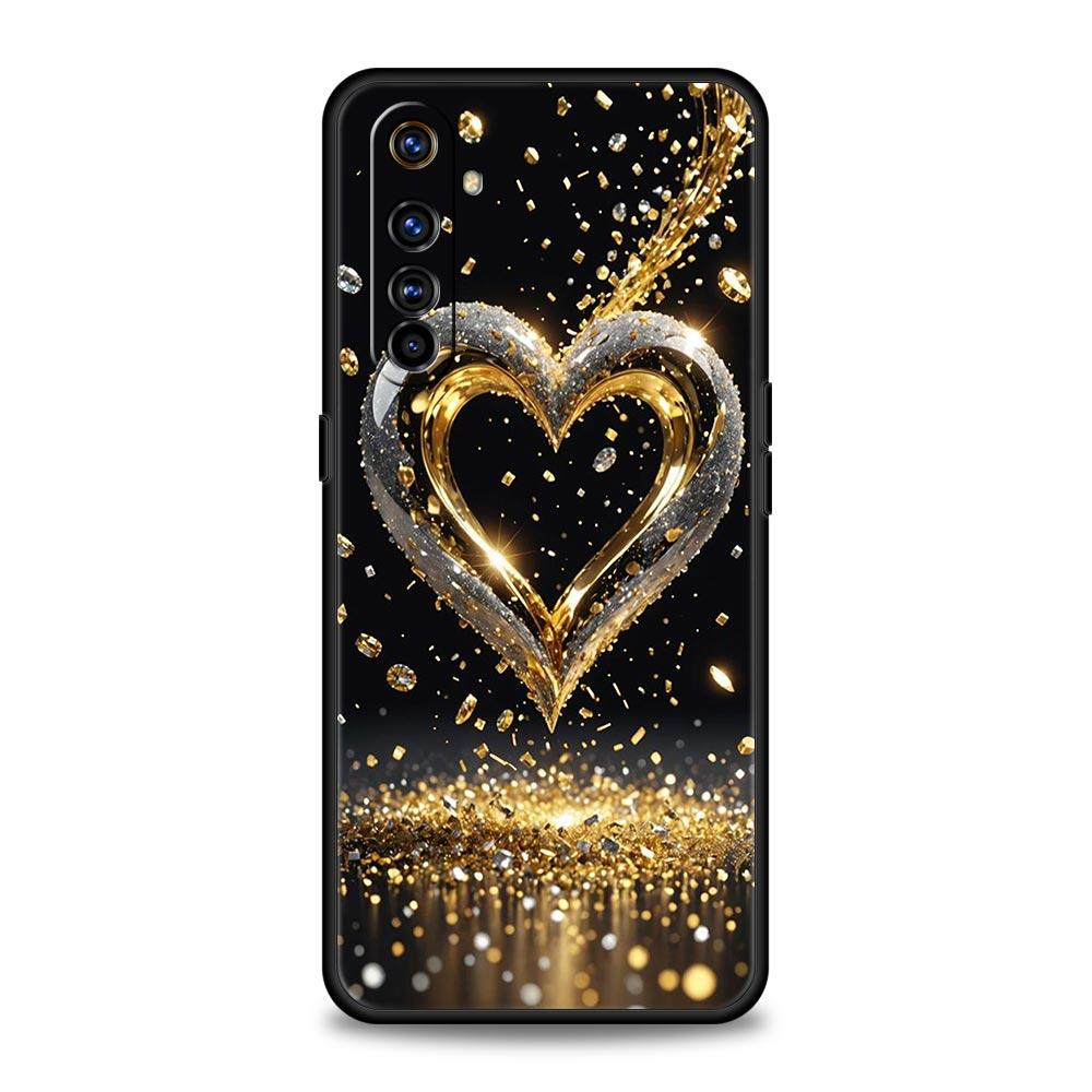 Colored Love Heart Printed Soft TPU For Realme 13 12 11 10 9 Pro Plus GT3 GT2 C21 C25 C35 C53 C55 C67 Pro 5G Phone Case Cover