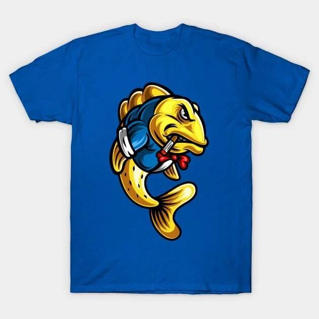 fish smoking Made in Australia T-Shirt S